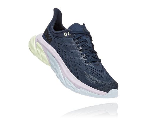 Hoka One One Clifton Edge Women's Road Running Shoes Outer Space / Orchid Hush | HQGI-45692
